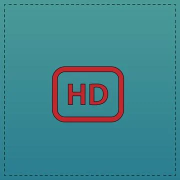 HD computer symbol Stock Illustration