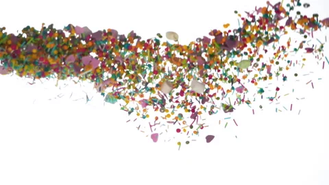 HD - Confectionery decorations background. Slow-mo Stock Footage 136436019