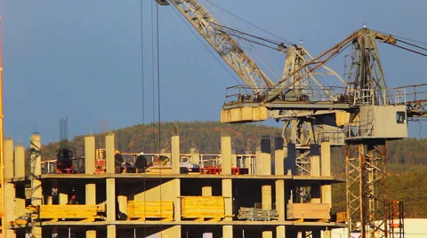 HD Construction site timelapse Video stock 885110
