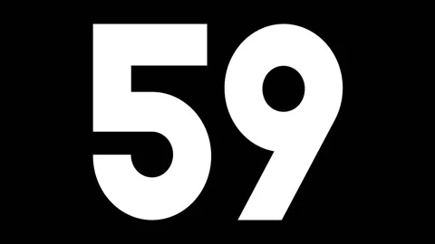 HD countdown animation from 60 to 0 second. Stock Footage 102181299