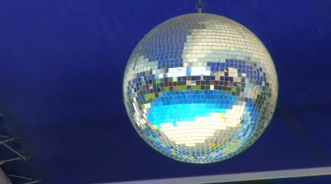 HD Disco Mirror Ball, closeup Stock Footage 597600