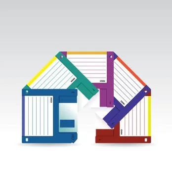 Hd diskettes Stock Illustration
