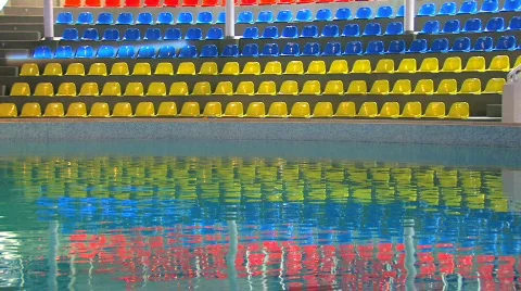 HD Dolphinarium before performance Stock Footage 595835