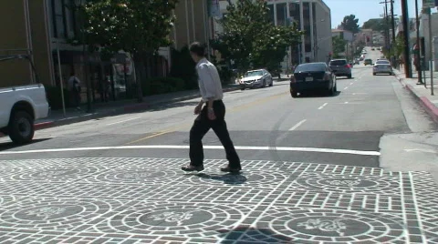 HD Down Town Los Angeles Series through China Town 動画素材 462430