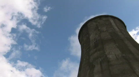 HD Dramatic view of Coal burning power station with smoke Stock-Footage 742103