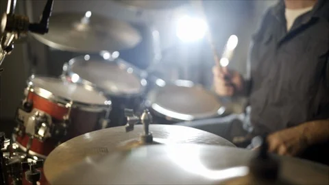 HD Drums Slo-Motion 5 Stock Footage 112071709