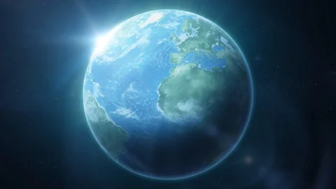 HD Earth Planet Background Loop Stock Footage 94140164