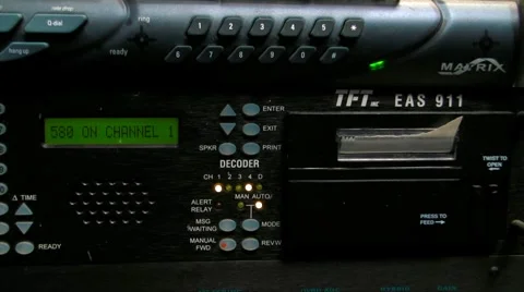 HD-EAS 911-Emergency Alert System Transmitter h264 Stock Footage 6531989