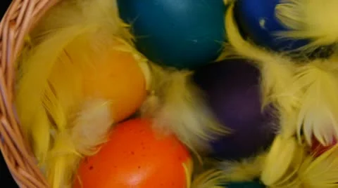 HD - Easter Eggs. scene 03 Stock Footage 10855535