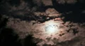 HD - fast TL - Eerie full moon with clouds in timelapse HD Footage
