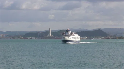 HD Ferry Boat Time Lapse Stock Footage 1041933