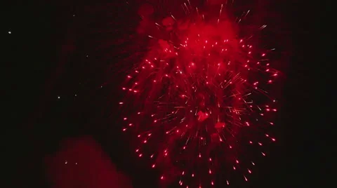 HD Firework display composition from several clips Video stock 37107896