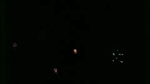 HD Fireworks 720P Stock Footage 11348092