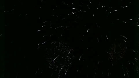 HD Fireworks 720P Stock Footage 11348244
