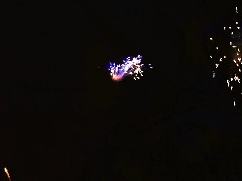 HD Fireworks Display Stock Footage 80382624