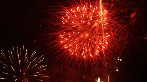 HD - Fireworks Stock Footage 11017578