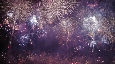 HD - Fireworks show. Final Stock Footage