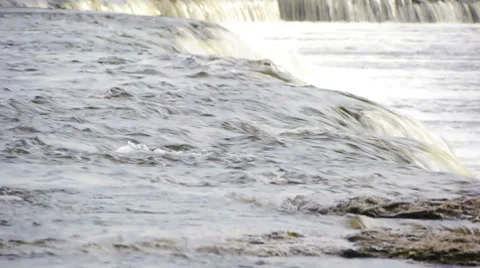 HD - flow of a mountain river. scene3 Stock Footage 8512109