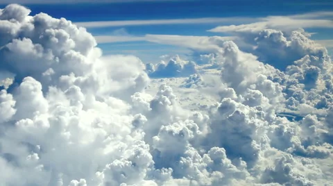 HD: Flying above the clouds, 1920x1080 库存影片 48534587