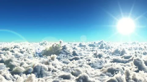 HD - Flying in the clouds Video stock 22016830