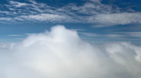 HD - Flying in the clouds Video stock 55779631