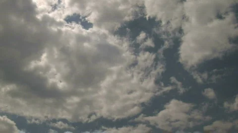 HD Flying clouds in Sky, timelapse  Stock Footage 742232