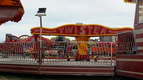 HD footage of a Funfair 4 Stock Footage 93612656
