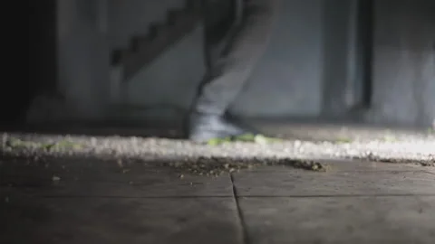 HD footage of a hitman walking. Stock Footage 246572193