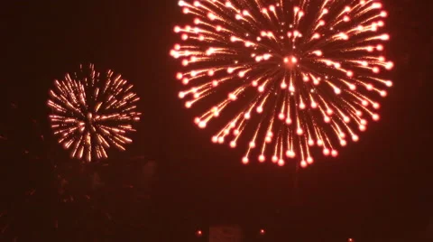 HD footage of New Year firework on Patong beach, South of Thailand 스톡 동영상 45675262