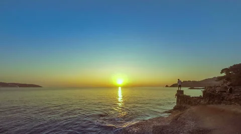 HD Footage, Time Lapse sunset over Andaman sea Stock Footage 46678342
