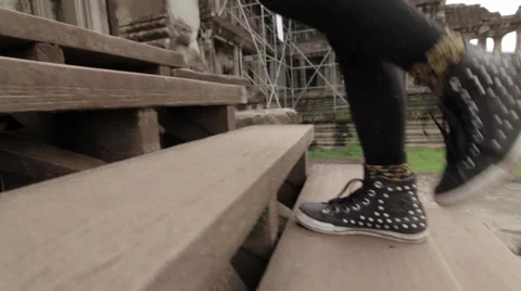 HD FootSteps 01.mp4 Stock Footage 32783038