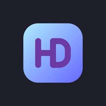 HD format flat gradient fill ui icon for dark theme イラスト素材