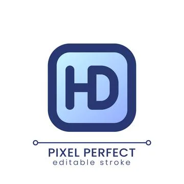 HD format pixel perfect gradient fill ui icon 스톡 일러스트