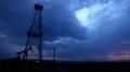 HD Fossil Fuel Energy, Oil Pump, Pumpjack, Old Pumping Unit, Thunderstorm, Rain HD Footage