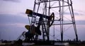 HD Fossil Fuel Energy, Oil Pump, Pumpjack, Old Pumping Unit, Jack Pump, Sunset HD Footage