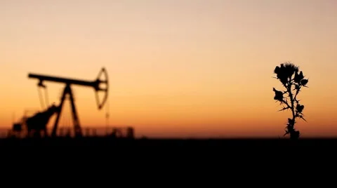 HD Fossil Fuel Energy, Oil Pump, Pumpjack, Old Pumping Unit, Jack Pump, Sunset Stock Footage