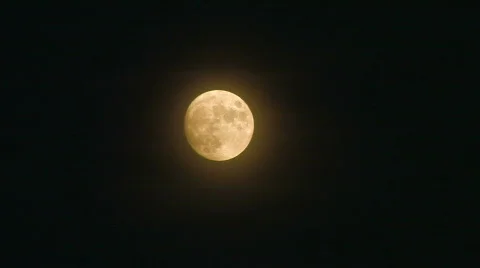 HD Full moon on dark sky, timelapse Stock-Footage 592055