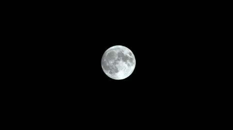 HD Full moon on dark sky Stock-Footage 592060