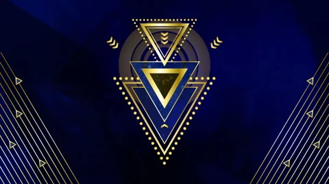 HD geometric pattern on cosmic background 動画素材 41036979