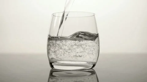 HD - Glass of water_front view Stock Footage 10865949