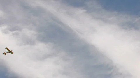 HD Glider towing plane Stock-Footage 548485