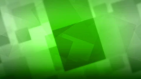 HD Green Animated Squares Background Loop Stock Footage