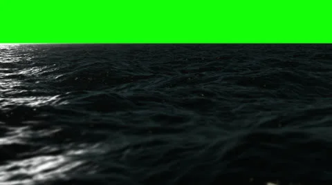 HD Green Screen CGI Ocean 6 Video stock 26317977