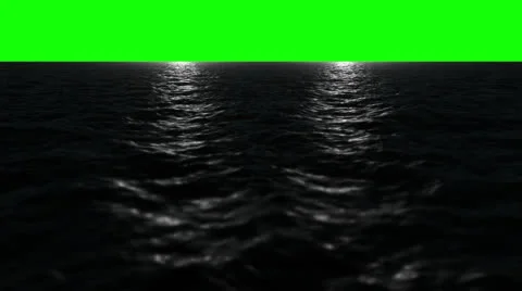 HD Green Screen CGI Ocean 7 (Star Wars Twin Suns) Video stock 26322081