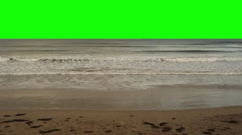 HD Green Screen Ocean #3 Video stock 26114723