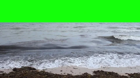 HD Green Screen Ocean #7 Video stock 26144454