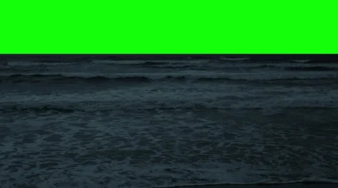 HD Green Screen Ocean #9 Video stock 26144499