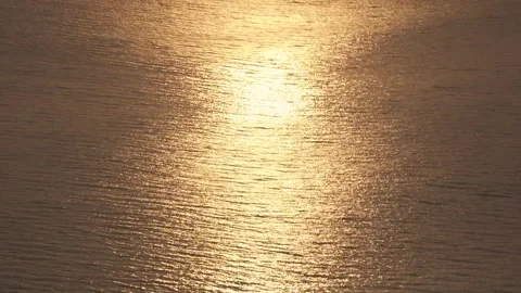 HD ground Footage of sun reflection on Pacific Ocean at Sunset Stock Footage 318116021