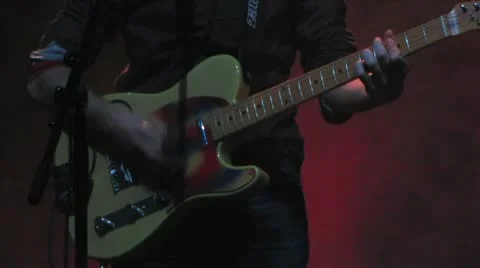 HD: Guitar Player Video stock 9063784
