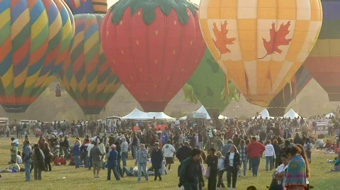 HD Hot Air Balloon Festival 04 Stock Footage